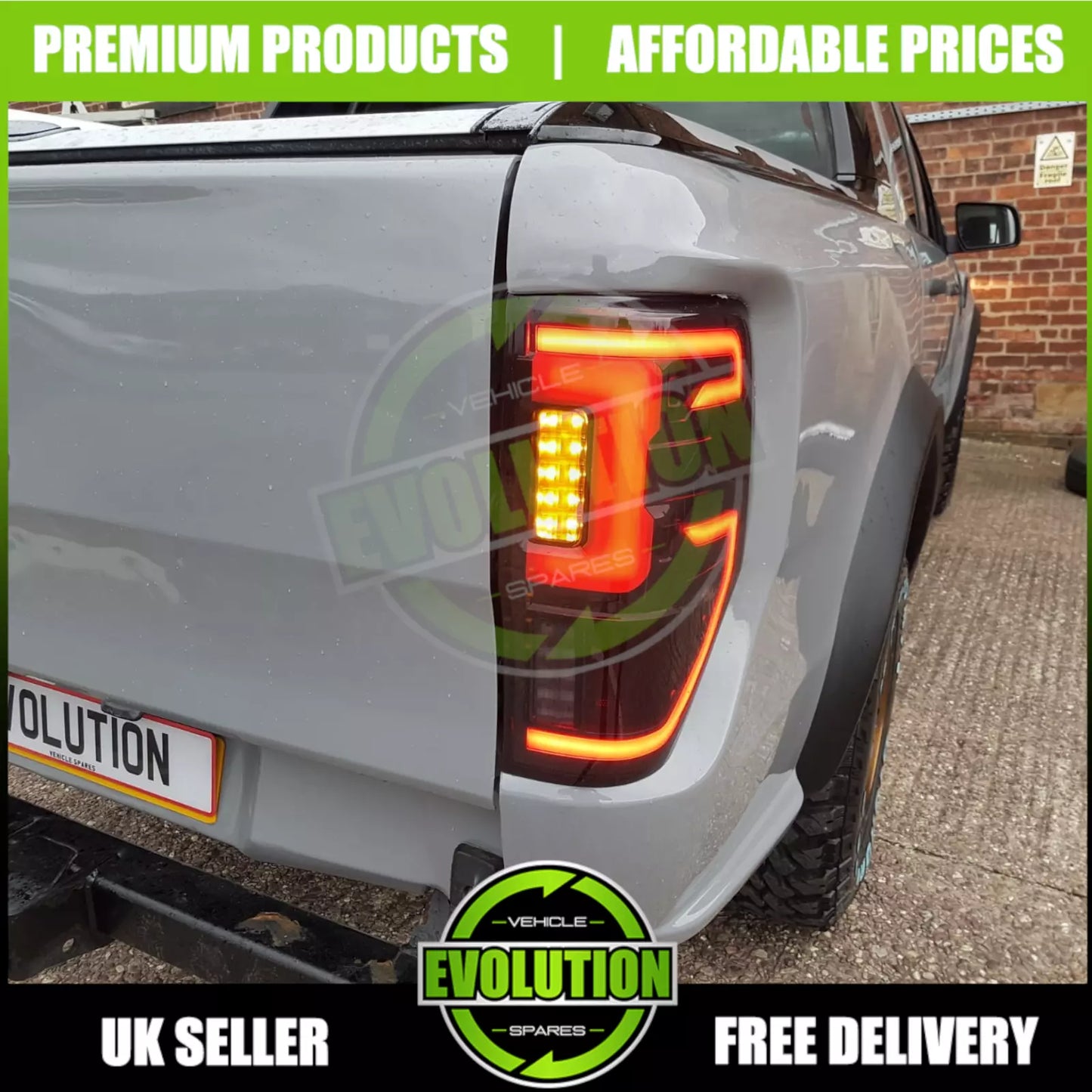 body kit to fit Ford Ranger T6 to T7 Raptor lights bumper wheel arches bonnet