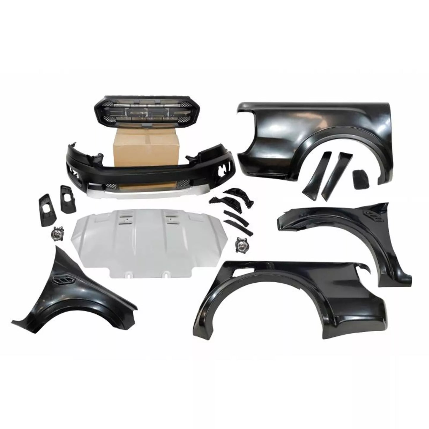 body kit to fit Ford Ranger T6 to T7 Raptor lights bumper wheel arches bonnet