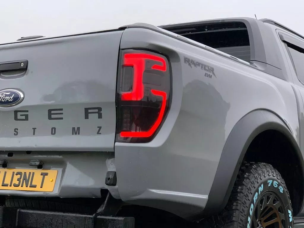 TO FIT FORD RANGER WILDTRACK LED BACK LIGHTS SMOKED FINISH - 2012-2022