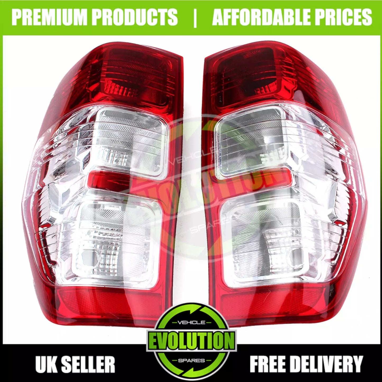 Rear back Light To fit Ford Ranger LIGHTS PASSENGER AND DRIVERS 2012-19 T6 T7