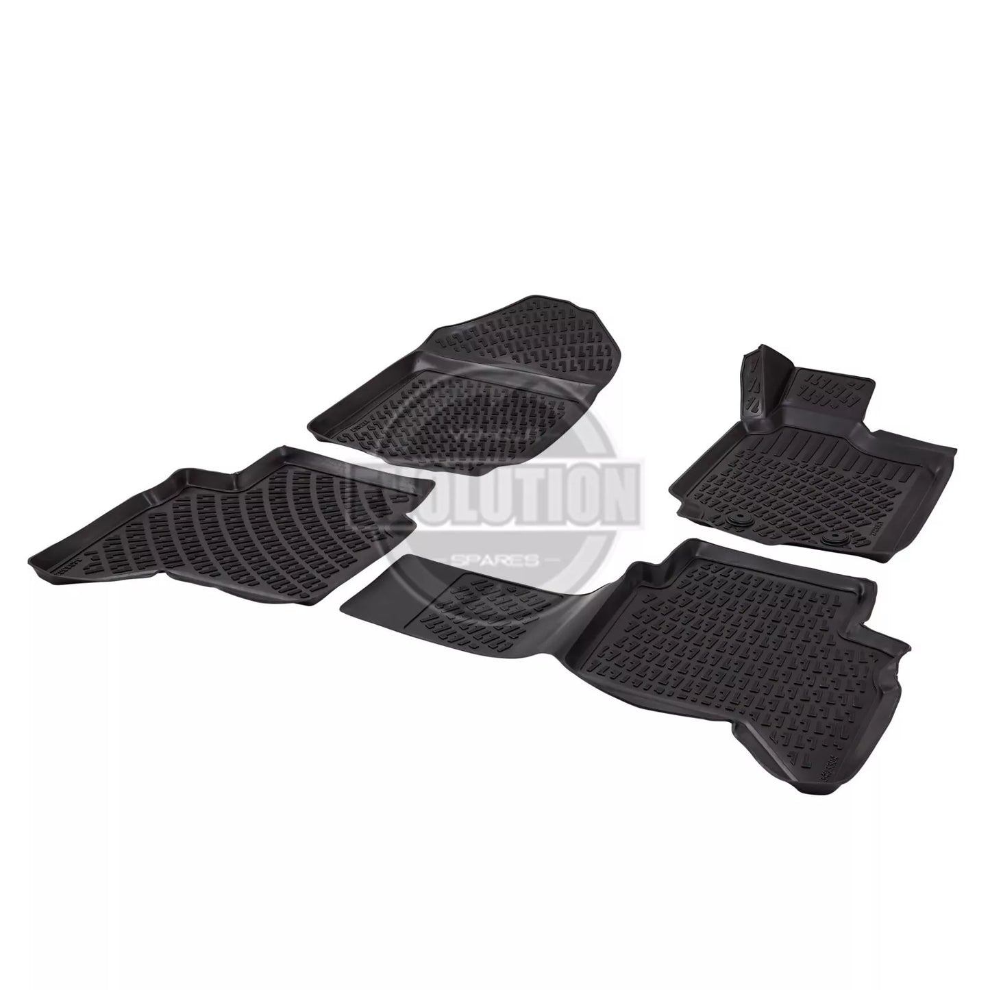 EVS Rubber Mat Tailored Heavy Duty Mats Fits Ford Ranger T6 T7 T8 2012-2022