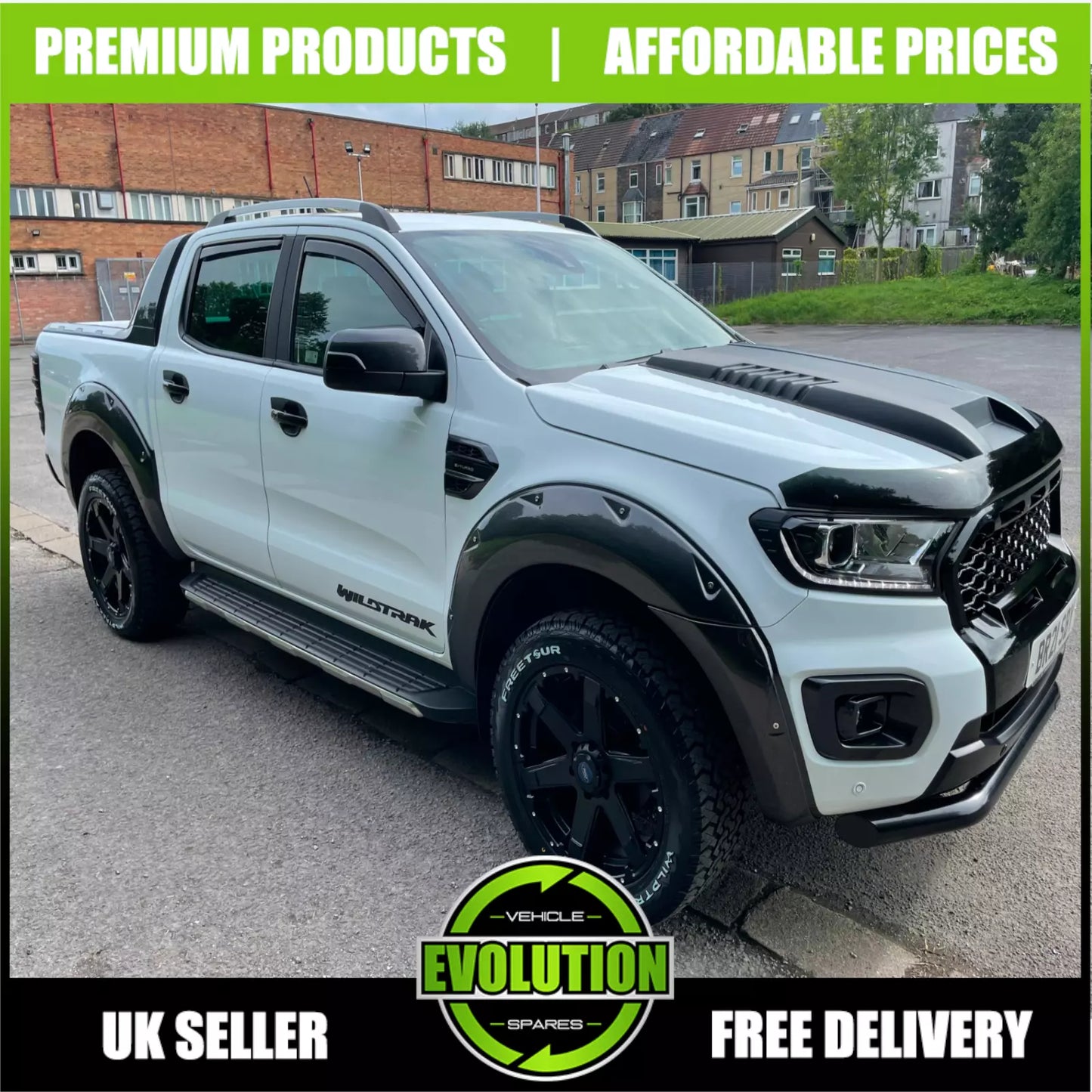 To fit FORD RANGER T6 T7 T8 2012-2022 ROOF RAILS BARS ROOF RACK PAIR IN SILVER