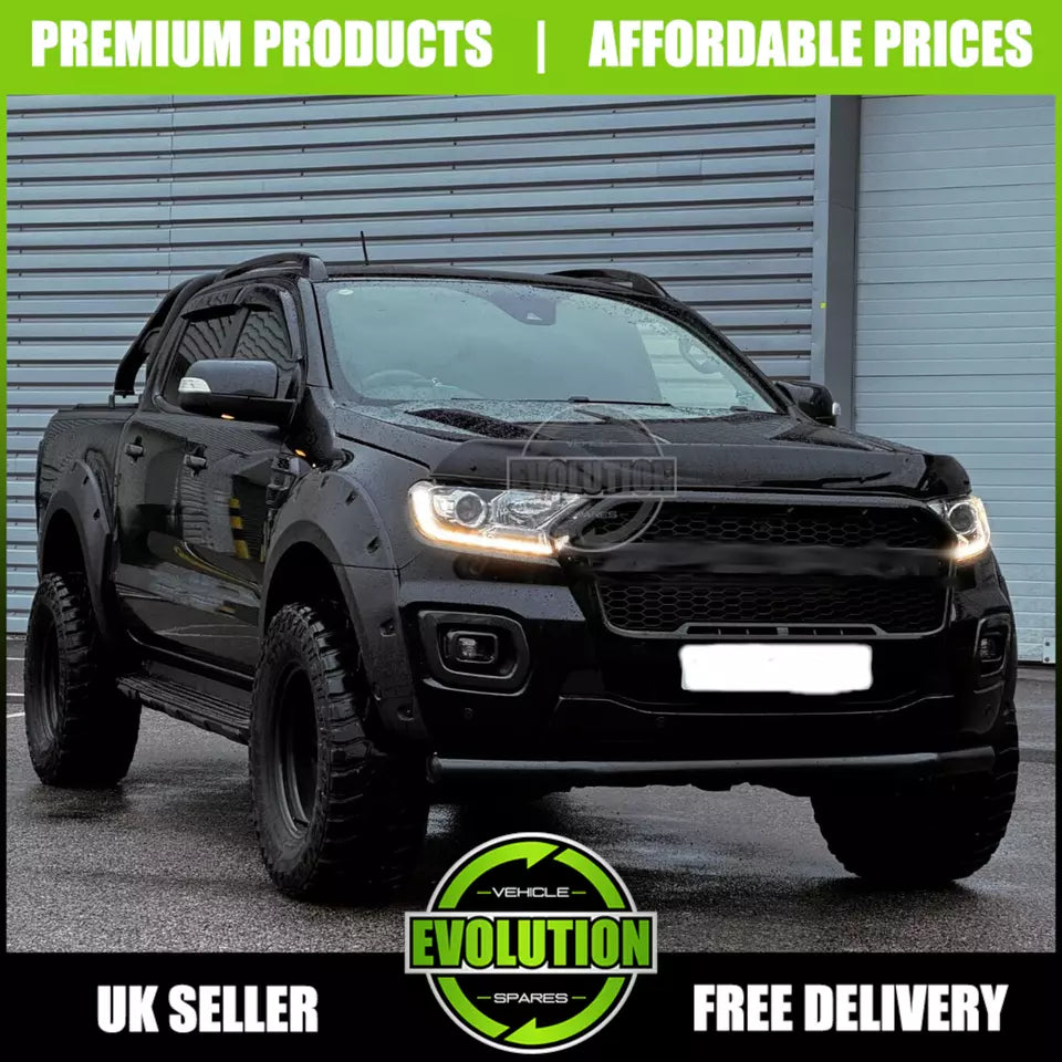 Matte Black Raptor F150 Style LED Grille Grill TO FIT Ford Ranger T8 2018-2022