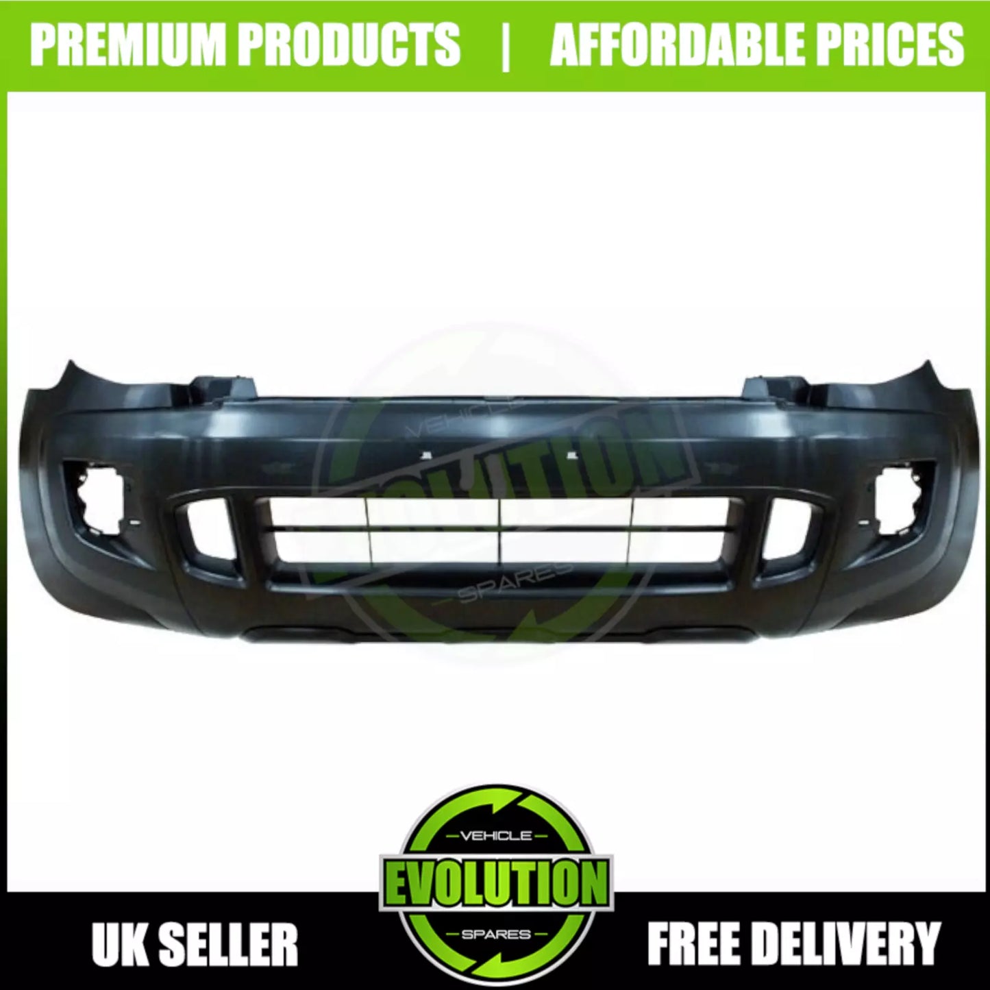 Front Bumper Black TO FIT Ford Ranger Pickup T64 2.2TD T65 3.2TD 2011-2015 NEW