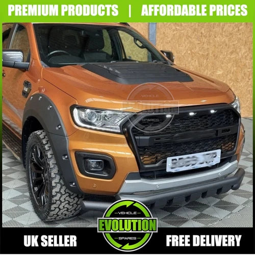 Matte Black Raptor F150 Style LED Grille Grill TO FIT Ford Ranger T7 2016-2018