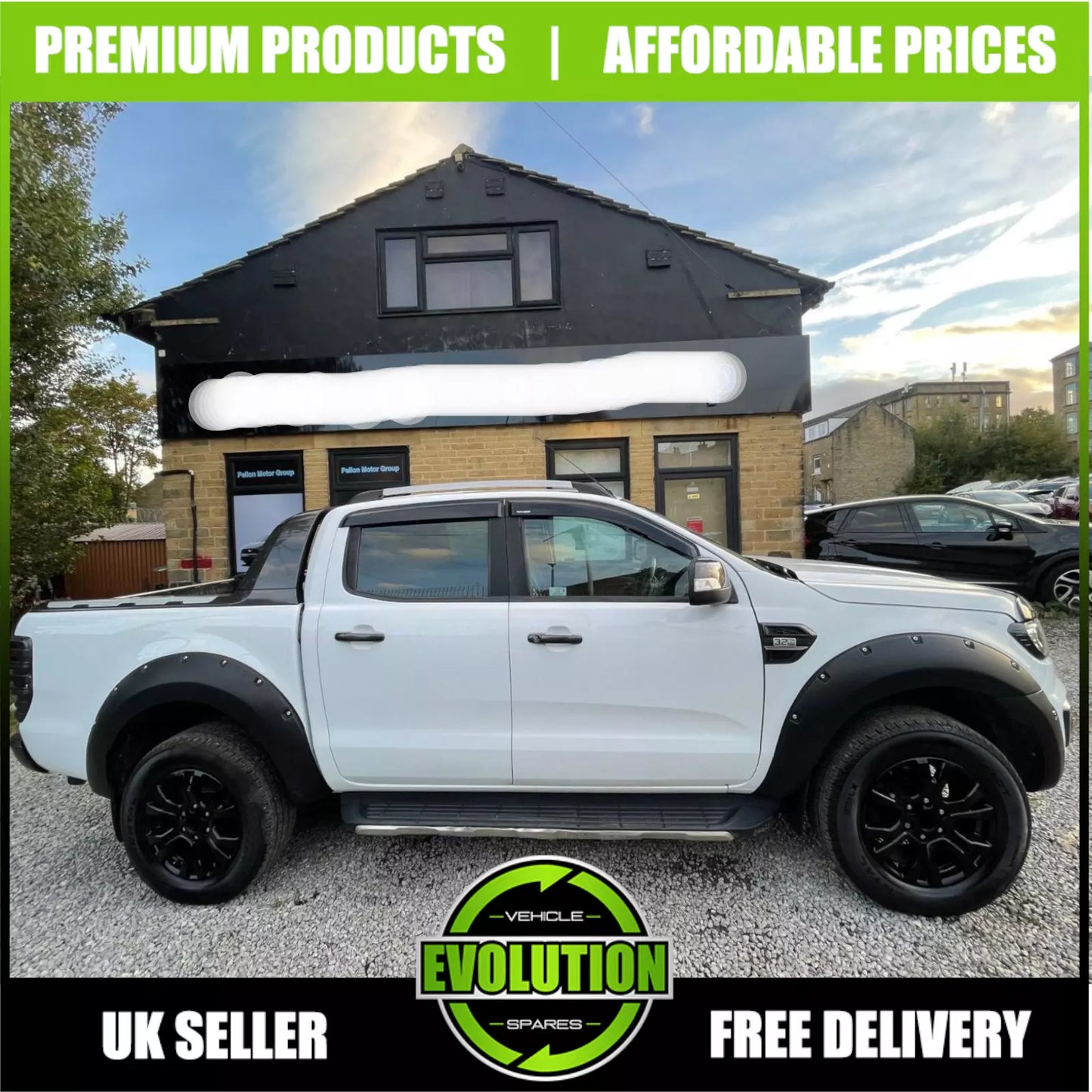 Wheel Arches Kit Bolt On Look Wide Style To Fit Ford Ranger 2019-22 T8 Fenders
