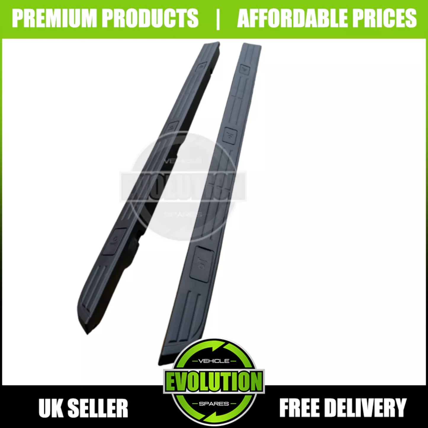 LOAD BED RAIL CAPS PROTECTOR 2 PC SET TAILGATE FOR FORD RANGER T9 2023 ON