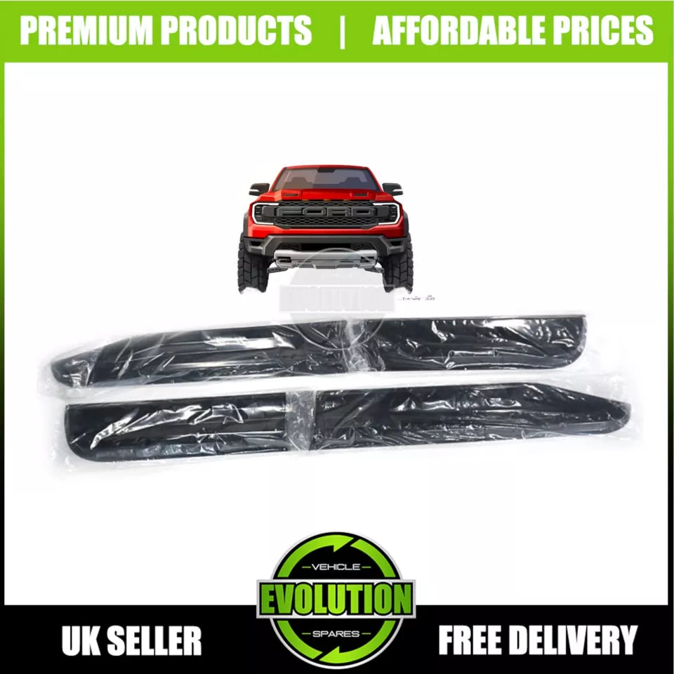 GLOSS BLACK SIDE DOOR BODY CLADDING TRIM TO FIT FORD RANGER 2023- T9