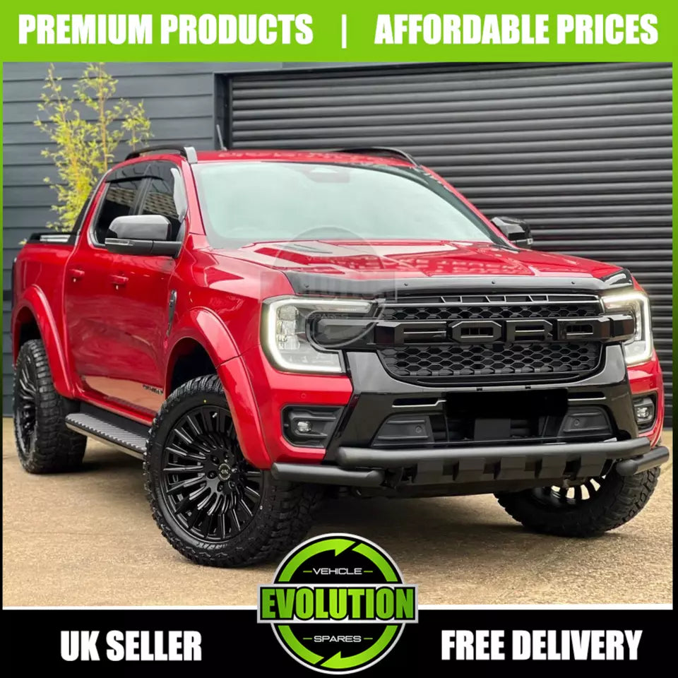 BONNET GUARD BUG DEFLECTOR GLOSS BLACK TO FIT FORD RANGER T9 2023- PROTECTOR