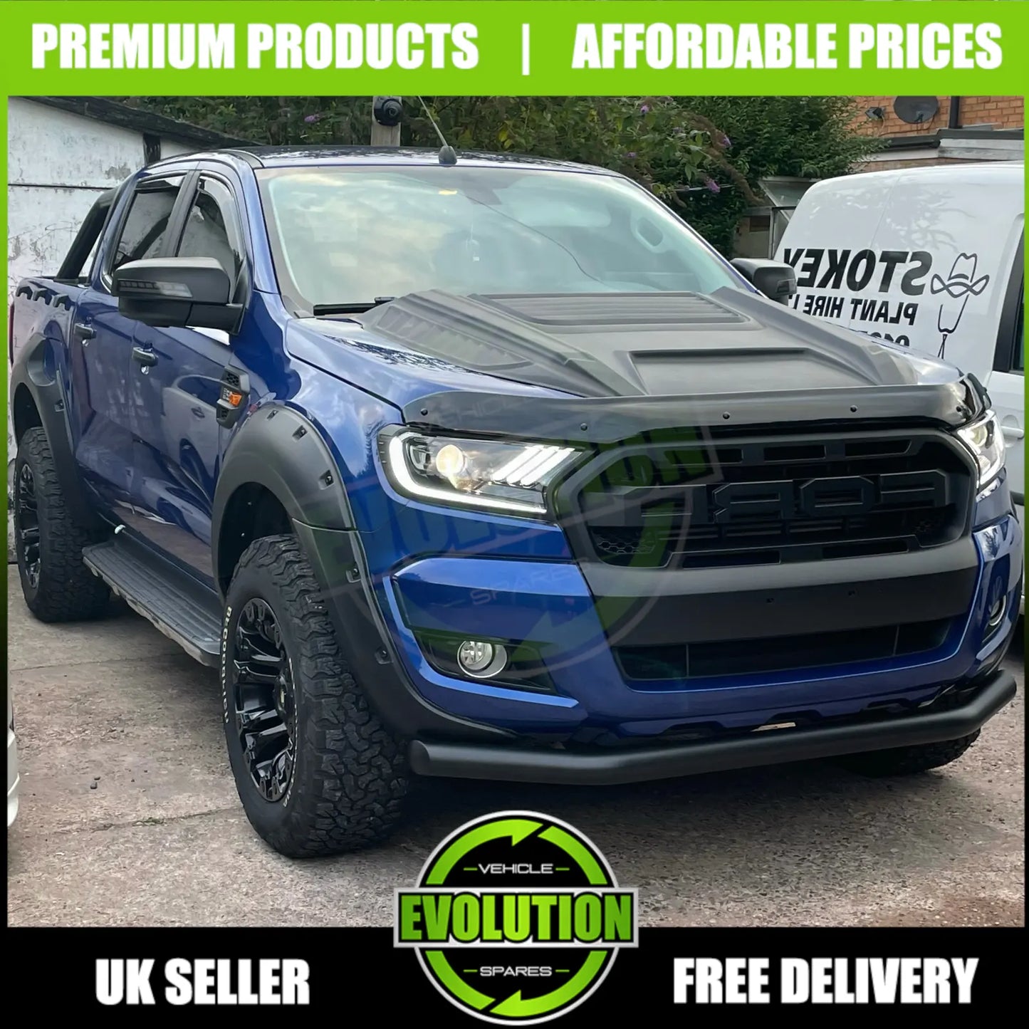 Bonnet Scoop Grill Vent Large To FIT FORD RANGER 2016-2022 T7 T8