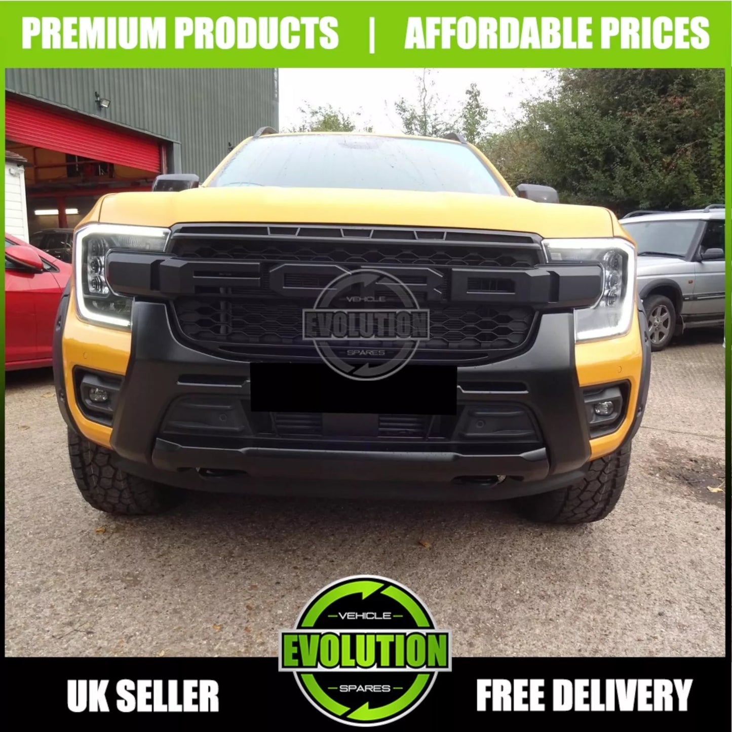 Wheel Arches Bolt Look Wide Fits Ford Ranger 2023- T9 Fenders 9 INCH PARK ASSIST