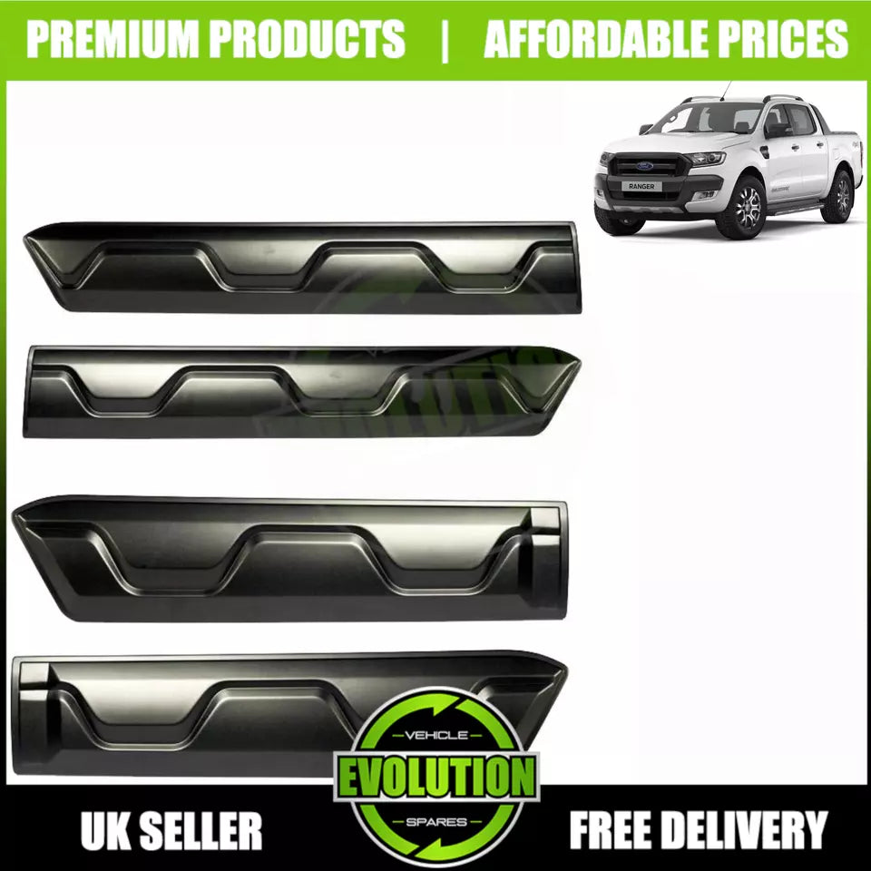 TO FIT FORD RANGER 2012-2022 T6 T7 T8 MATT SIDE DOOR MOULDING TRIM BODY ARCHES