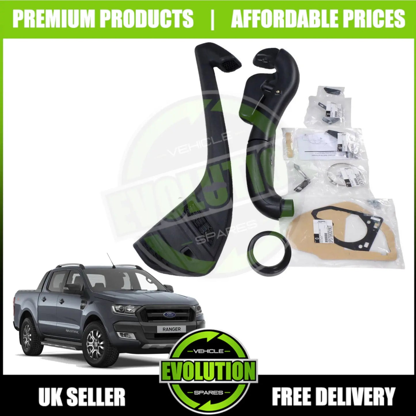 Snorkel Kit 4x4 Off Road Air Intake System TO FIT FORD Ranger 2016-2018 T6 T7