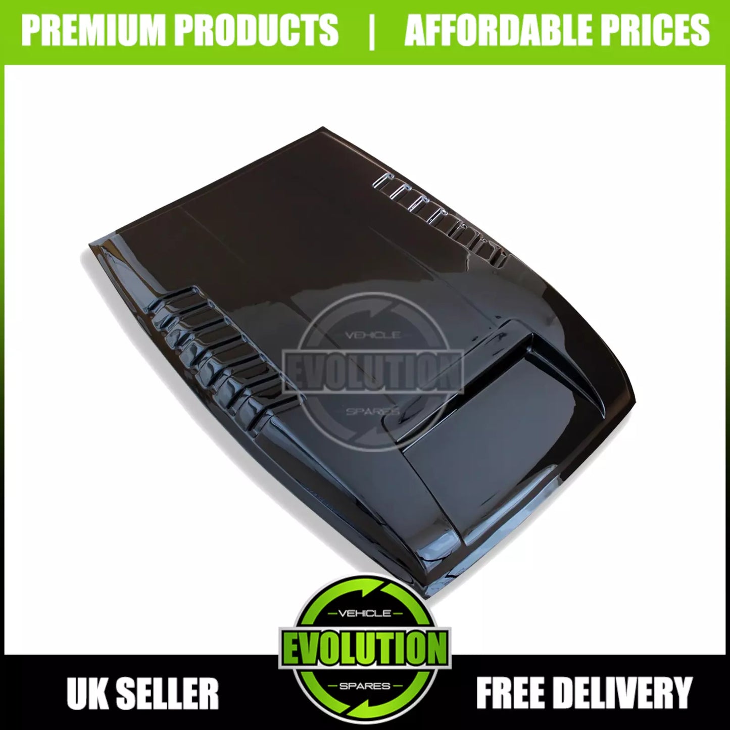 Raptor Style Bonnet Scoop Grill Vent Gloss Black To FIT FORD RANGER 16-22 T7 T8