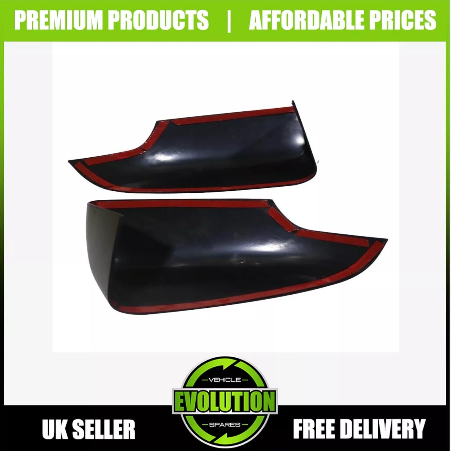 TO FIT Ford Ranger 2012+ T6 T7 T8 Matt Wing Mirror Covers Door Mirrors Cover