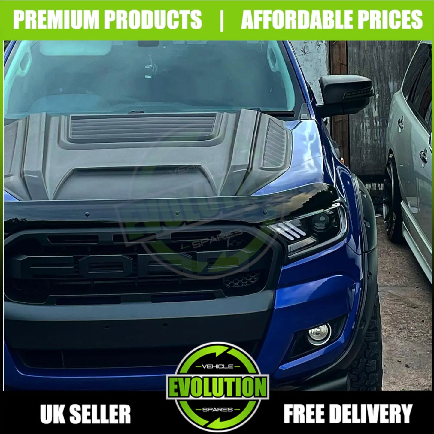Bonnet Scoop Grill Vent Large To FIT FORD RANGER 2016-2022 T7 T8
