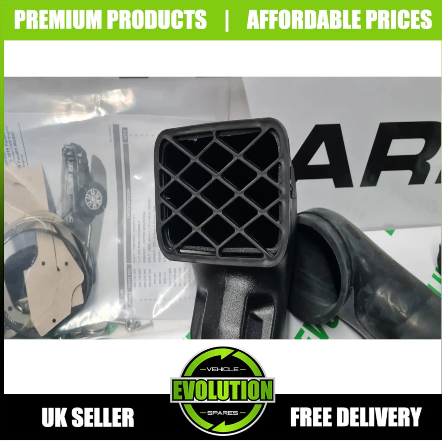 Snorkel Kit 4x4 Off Road Air Intake System TO FIT FORD Ranger 2016-2018 T6 T7