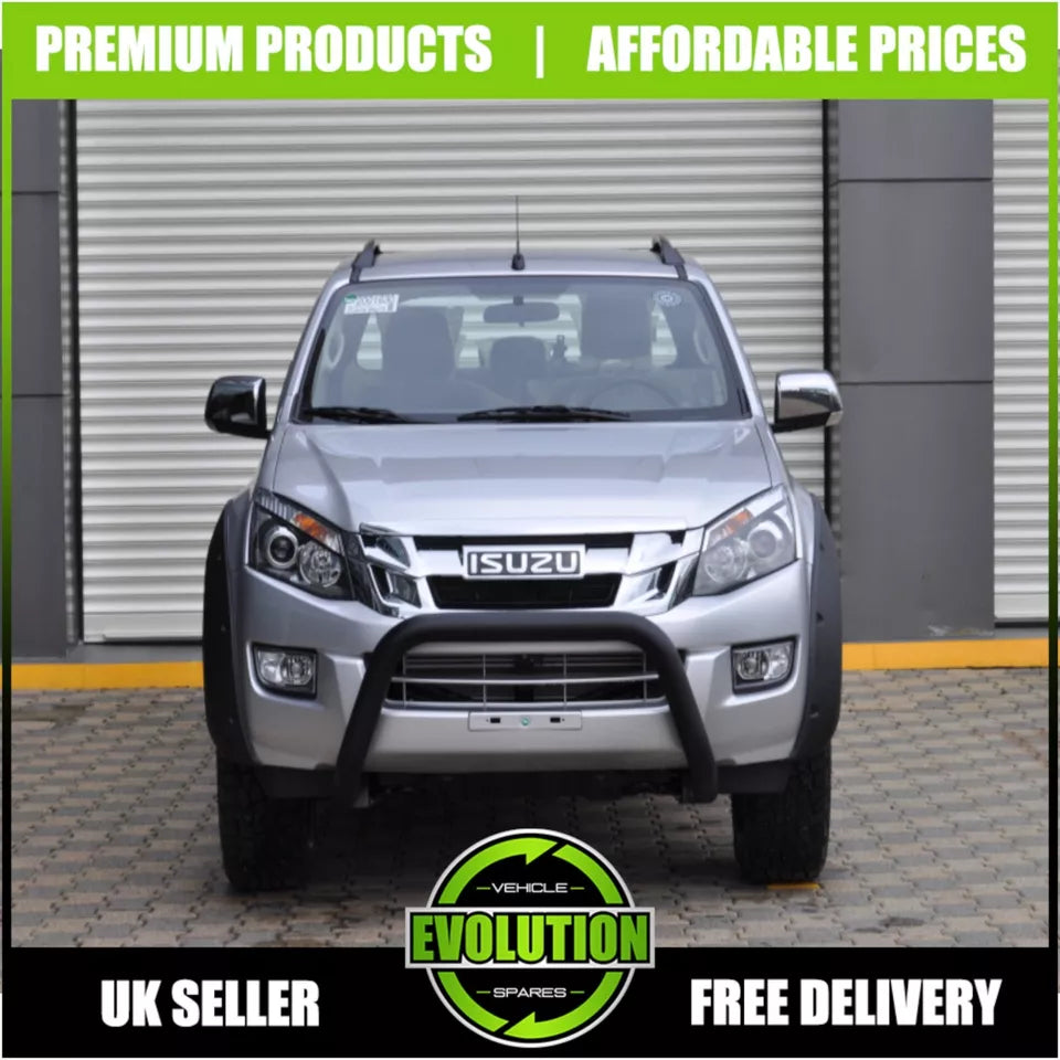 TO FIT ISUZU D-MAX BLACK AXLE NUDGE A-BAR, BULL BAR GUARD 2012-2020