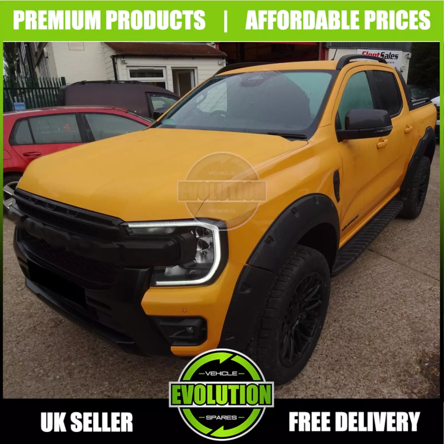 BLACK HONEYCOMB LOOK FRONT GRILLE GRILL FOR FORD RANGER T9 WILDTRAK 2023+