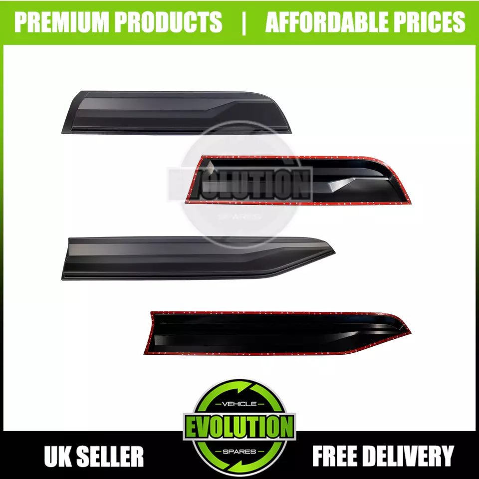 MATTE BLACK SIDE DOOR BODY CLADDING TRIM TO FIT FORD RANGER 2023- T9