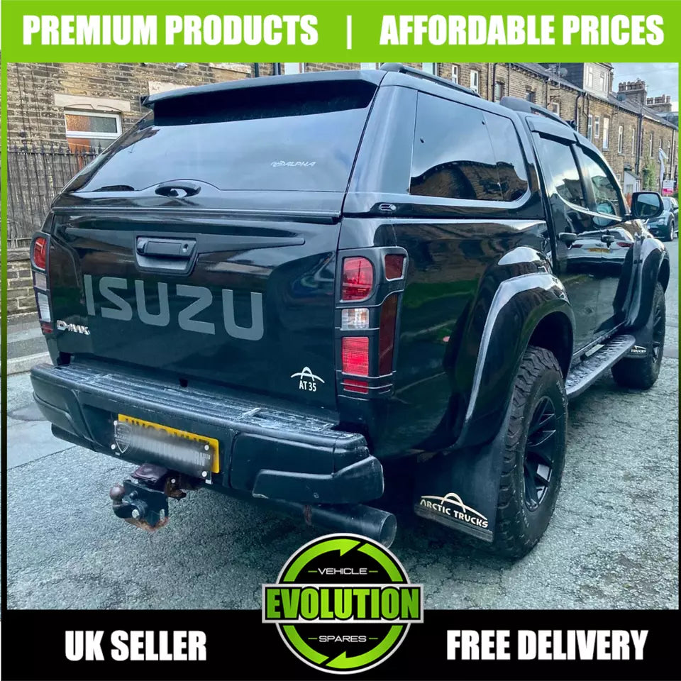 WIND DEFLECTORS WIND RAIN DEFLECTORS VISORS TO FIT ISUZU D-MAX 2012-2019