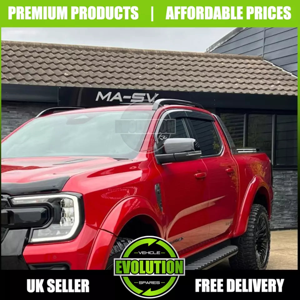 BONNET GUARD BUG DEFLECTOR GLOSS BLACK TO FIT FORD RANGER T9 2023- PROTECTOR