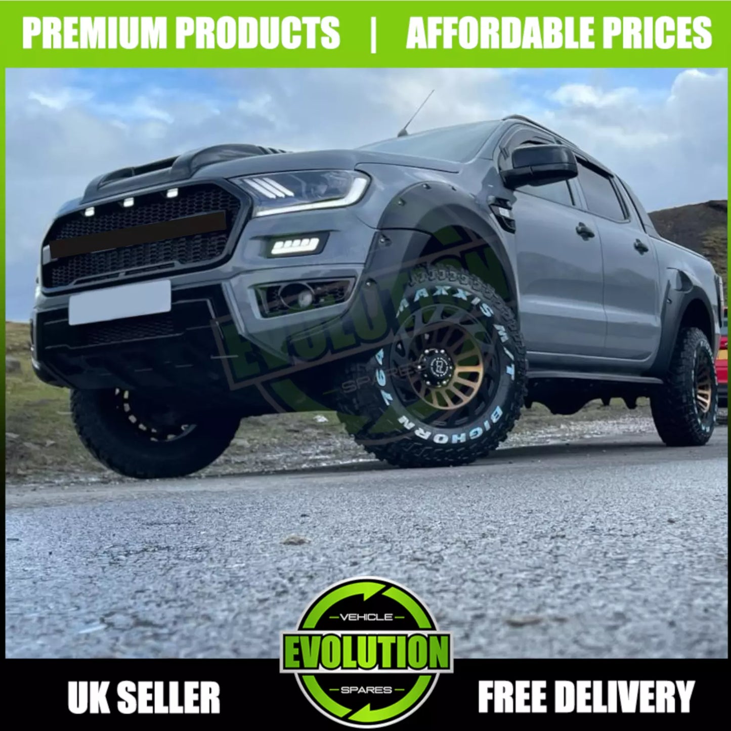 LED MUSTANG HEADLIGHTS SEQUENTIAL INDICATOR TO FIT FORD RANGER 2016-2022 T7 T8