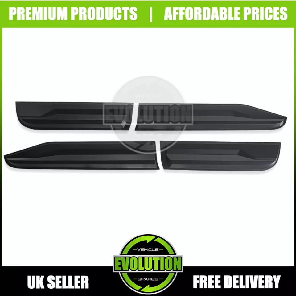 MATTE BLACK SIDE DOOR BODY CLADDING TRIM TO FIT FORD RANGER 2023- T9