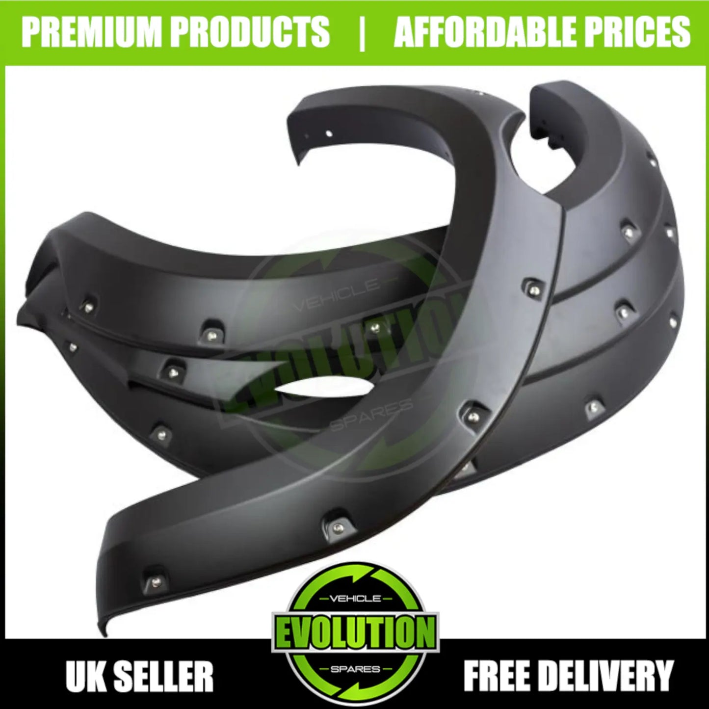 Wide Wheel Arches Fender Flares Matte Black TO FIT FORD RANGER 2011-2016 T6
