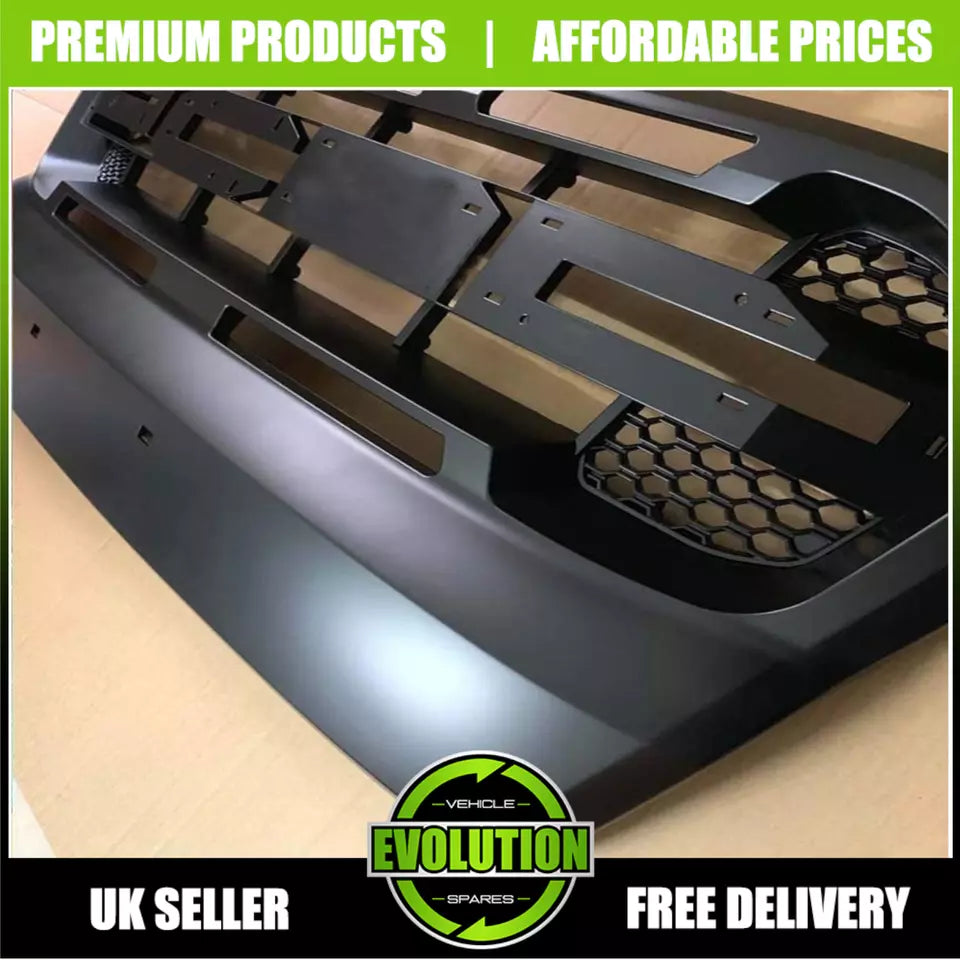 TO FIT FORD RANGER WILDTRACK T8 2019-2022 Matte Black grill grille