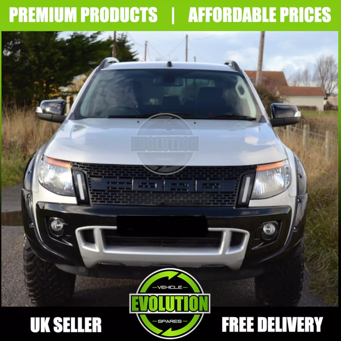 Wheel Arches Gloss Black Bolt Look Wide Fits TO FIT FORD RANGER 2011-2016 T6