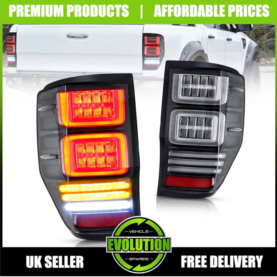 TO FIT FORD RANGER LED REAR LIGHTS BACK LIGHT 2012-2022 T6 T7 T8