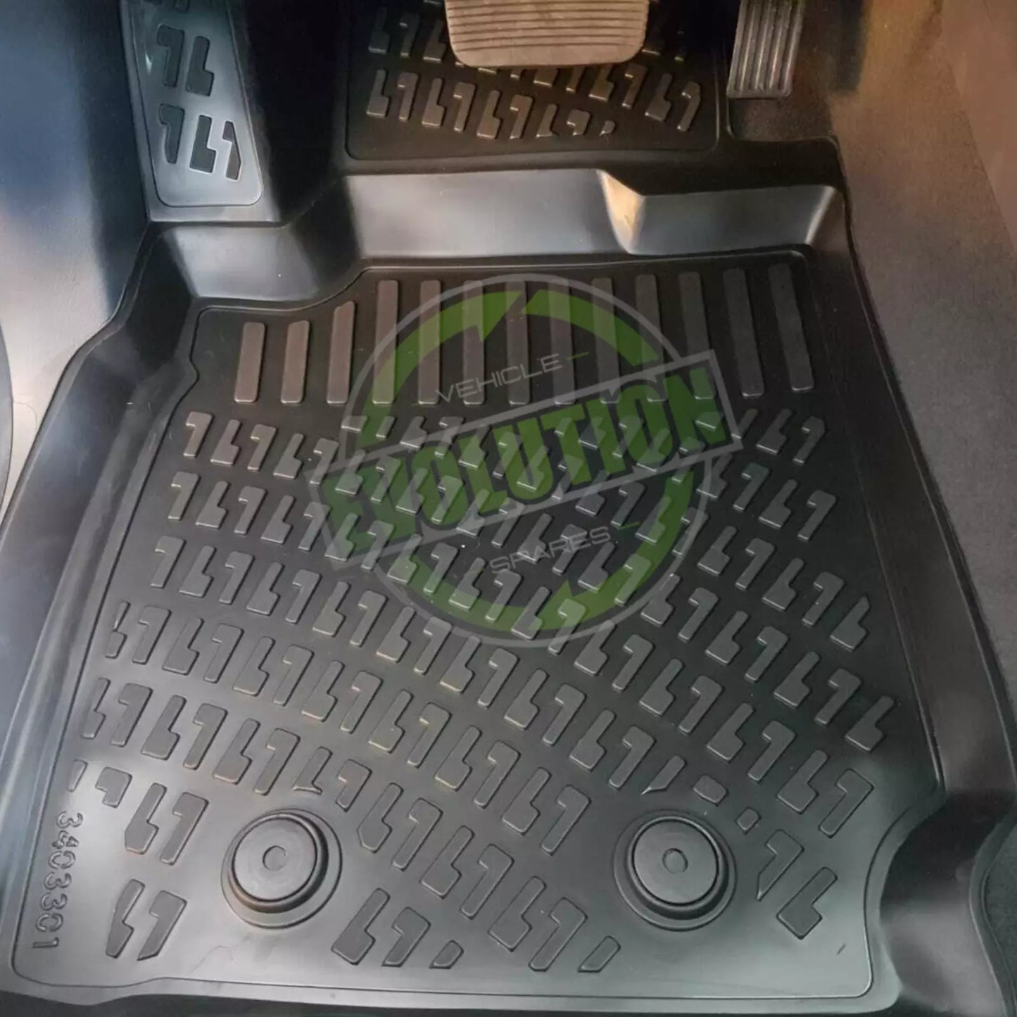 EVS Rubber Mat Tailored Heavy Duty Mats Fits Ford Ranger T6 T7 T8 2012-2022