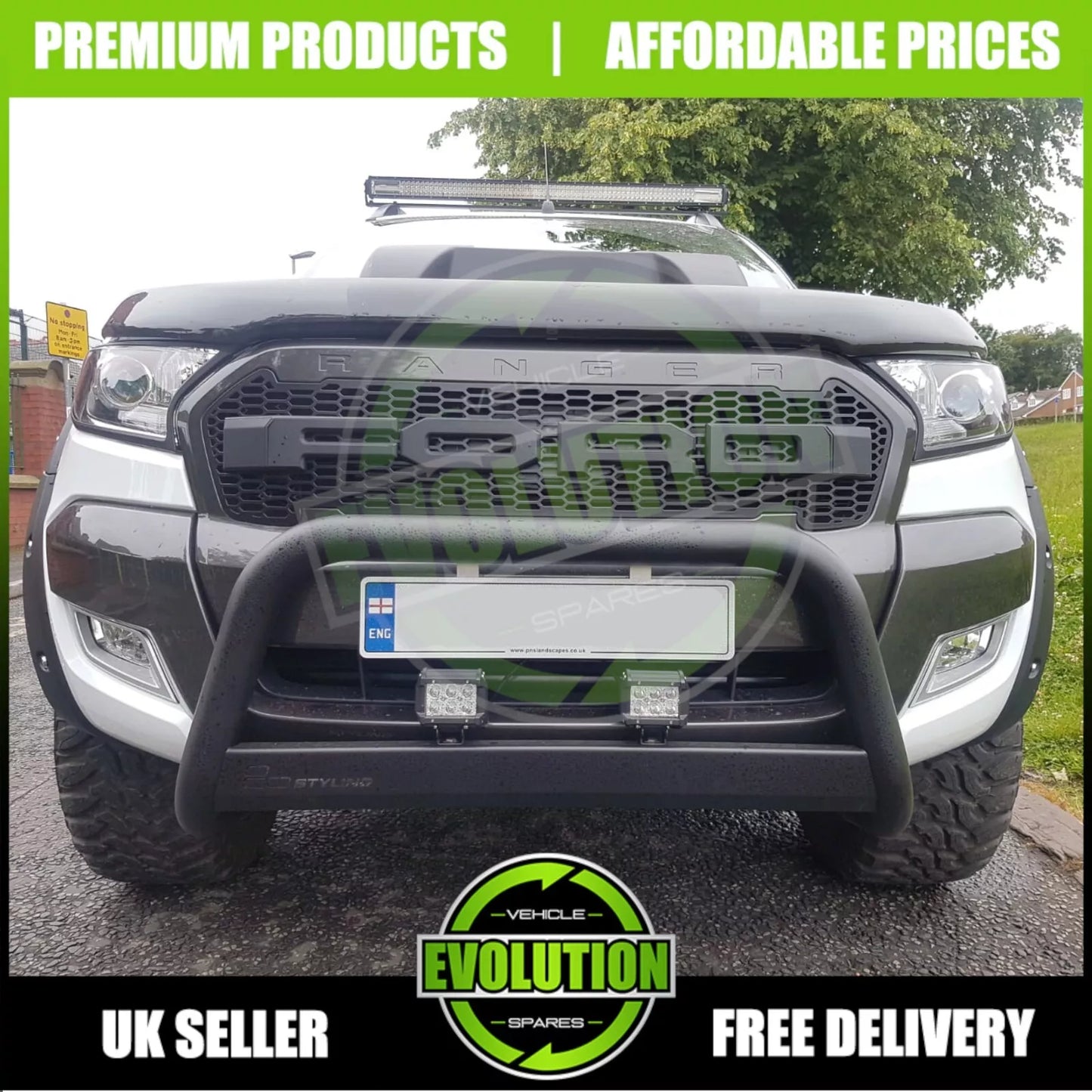 Wide Wheel Arches Fender Flares - Matte Black TO FIT FORD RANGER 2015-2019 T7