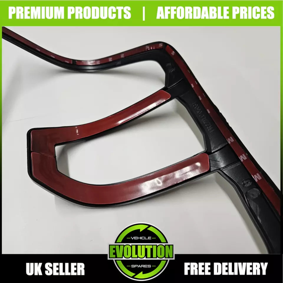 Rear Tail Light Cover Covers Guard Gloss black For Ford Ranger 2023 2024- T9