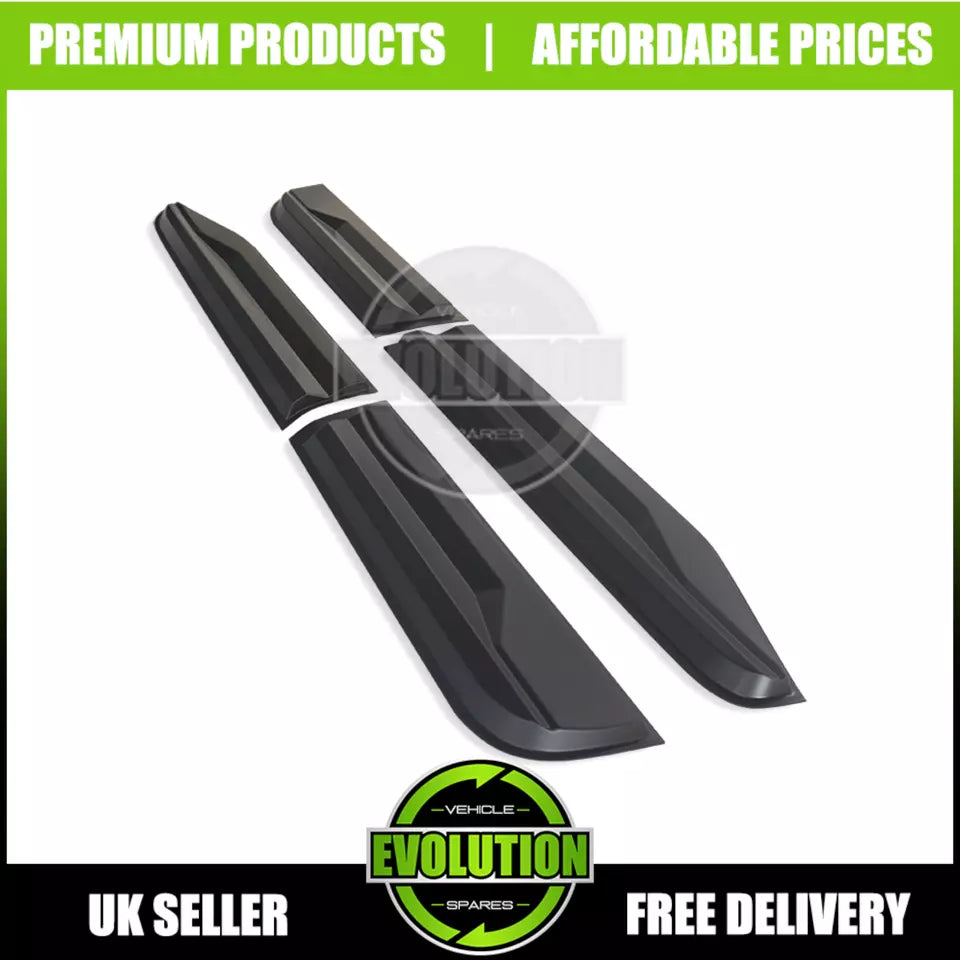 MATTE BLACK SIDE DOOR BODY CLADDING TRIM TO FIT FORD RANGER 2023- T9