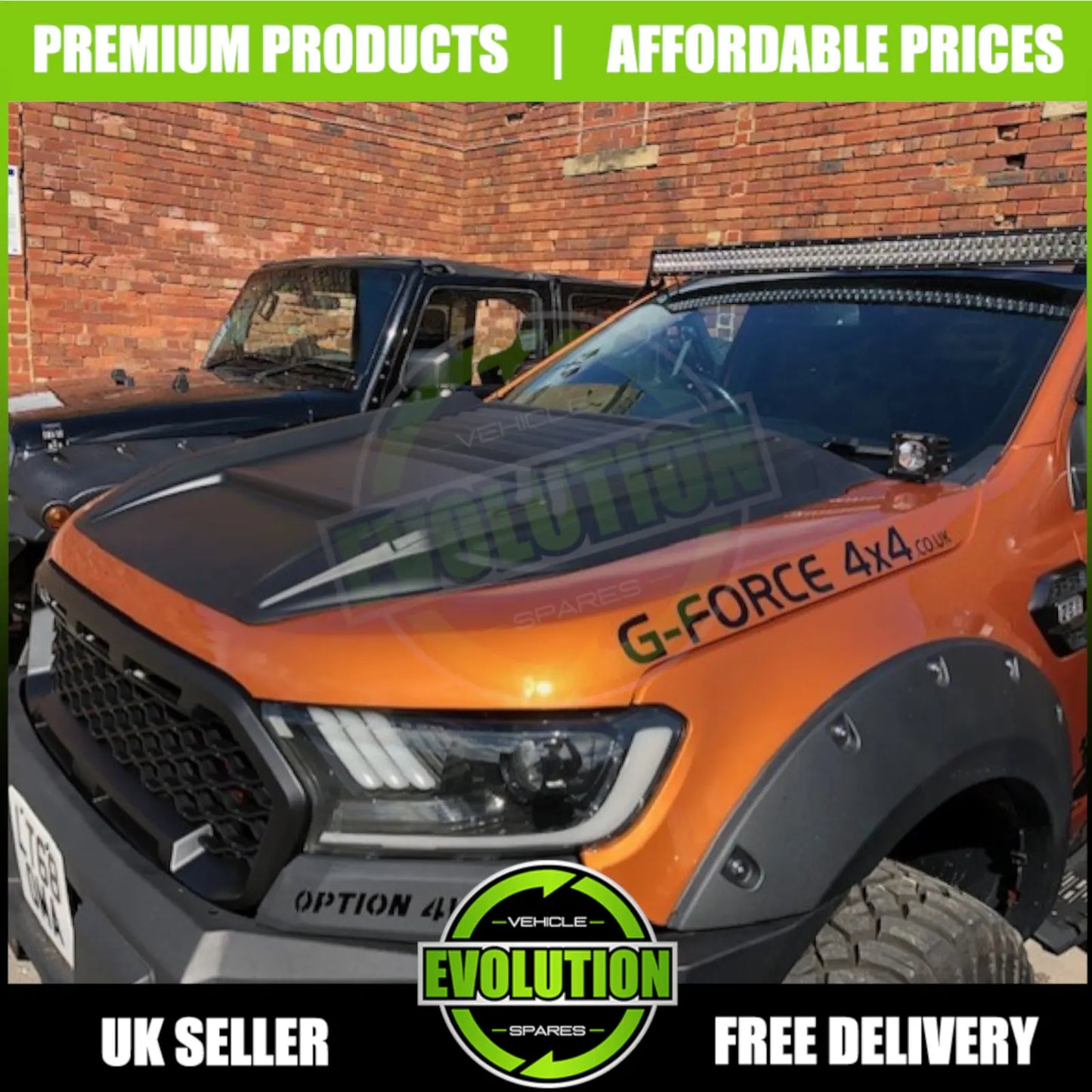 Bonnet Scoop Grill Vent Large To FIT FORD RANGER 2016-2022 T7 T8