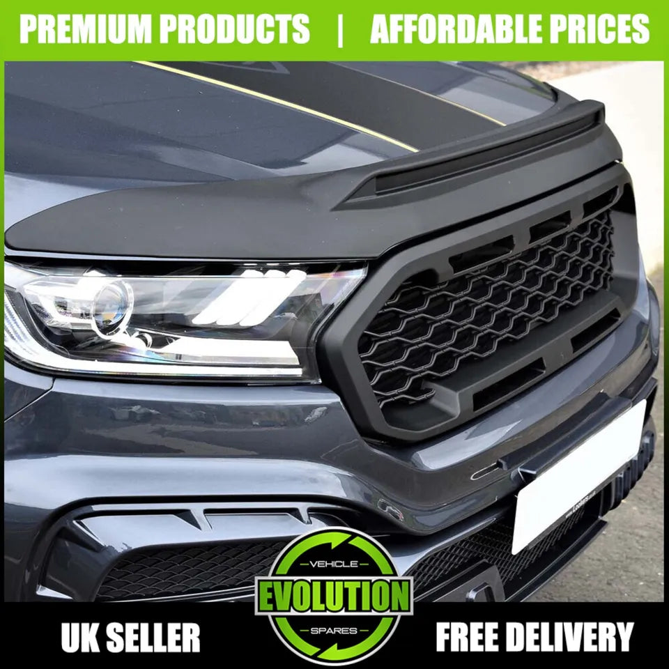 BONNET GUARD BUG DEFLECTOR TO FIT FORD RANGER T6 T7 2015-2022 PROTECTOR NEW