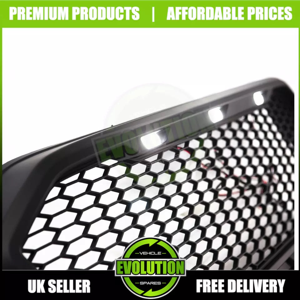 Matte Black Raptor F150 Style LED Grille Grill TO FIT Ford Ranger T8 2018-2022