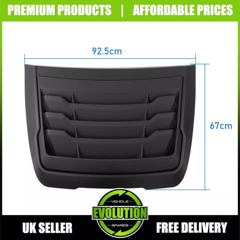 Bonnet Scoop Hood Vent Cover To Fit Ford Ranger 2015-2023 T7 T8 Matt black