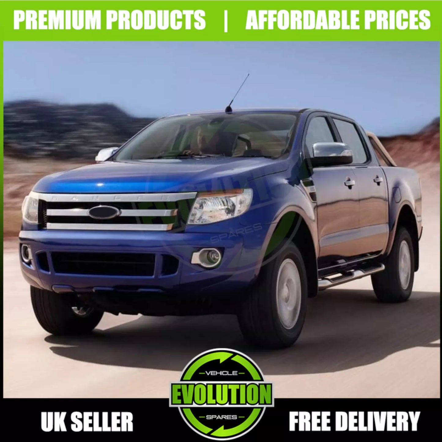 Front Bumper Black TO FIT Ford Ranger Pickup T64 2.2TD T65 3.2TD 2011-2015 NEW