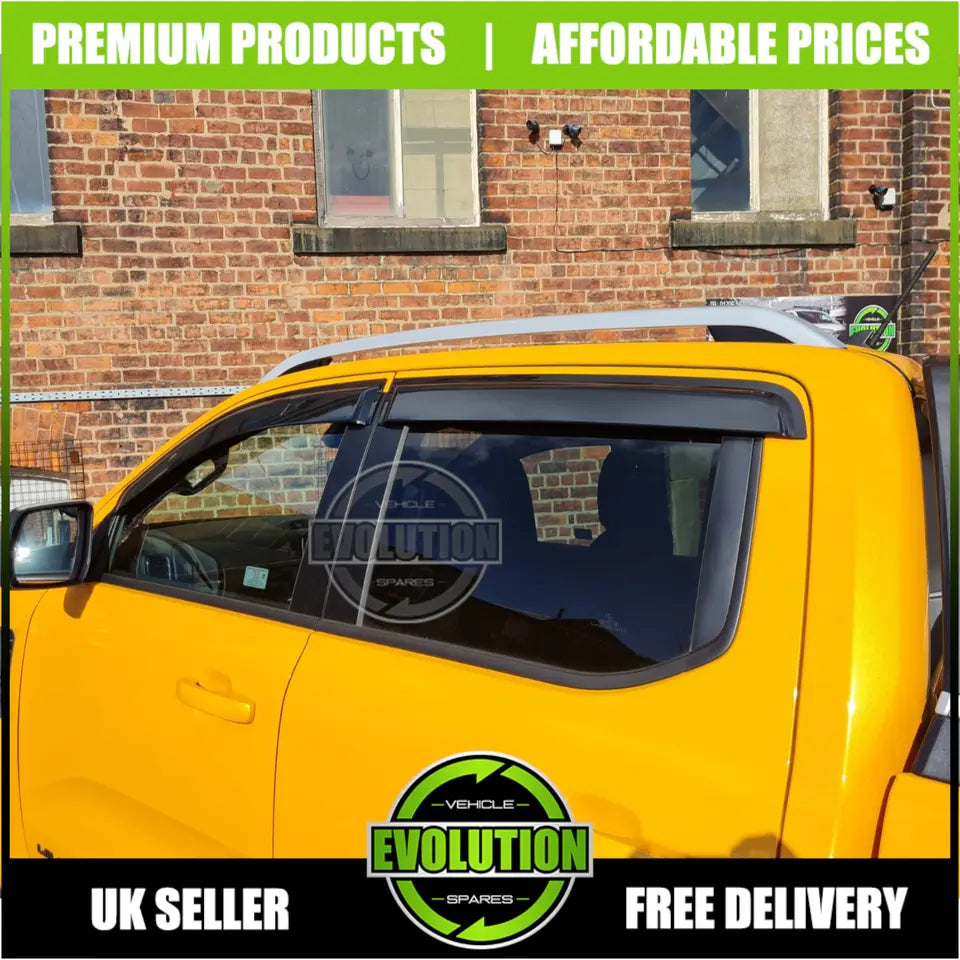 EVS WIND DEFLECTORS WIND RAIN DEFLECTORS VISORS TO FIT FORD RANGER 2023+ T9