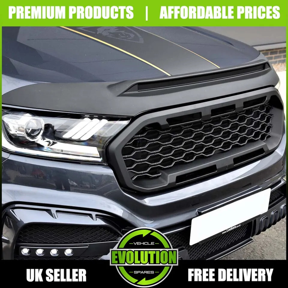 BONNET GUARD BUG DEFLECTOR TO FIT FORD RANGER T6 T7 2015-2022 PROTECTOR NEW