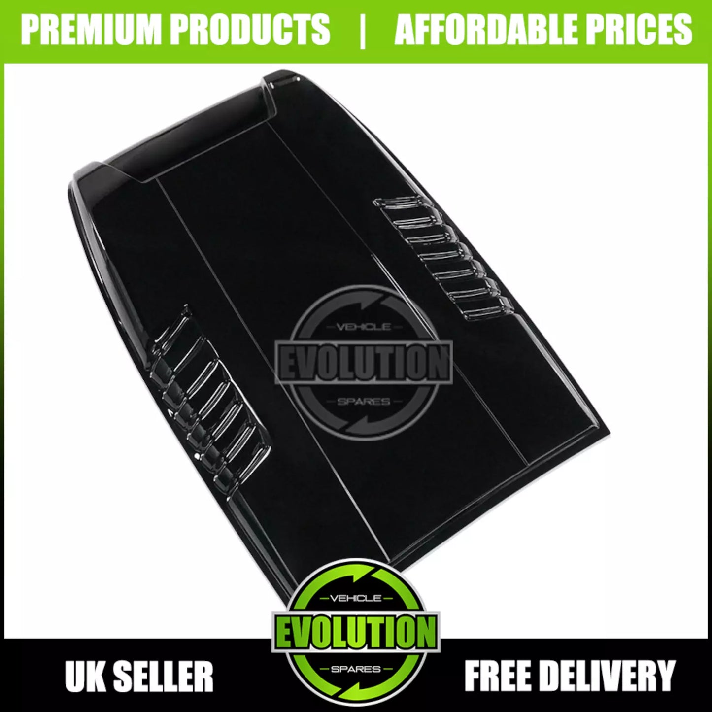Raptor Style Bonnet Scoop Grill Vent Gloss Black To FIT FORD RANGER 16-22 T7 T8