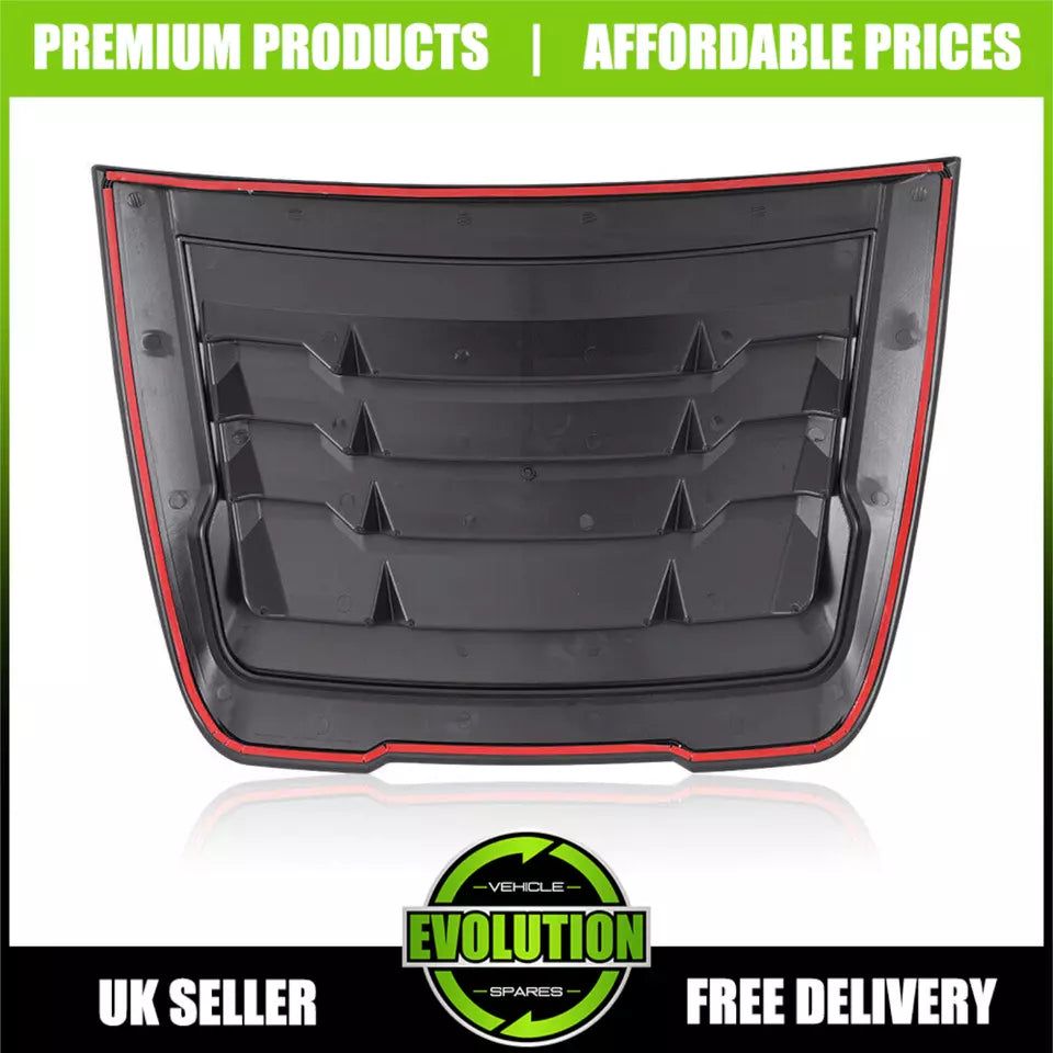 Bonnet Scoop Hood Vent Cover To Fit Ford Ranger 2015-2023 T7 T8 Matt black
