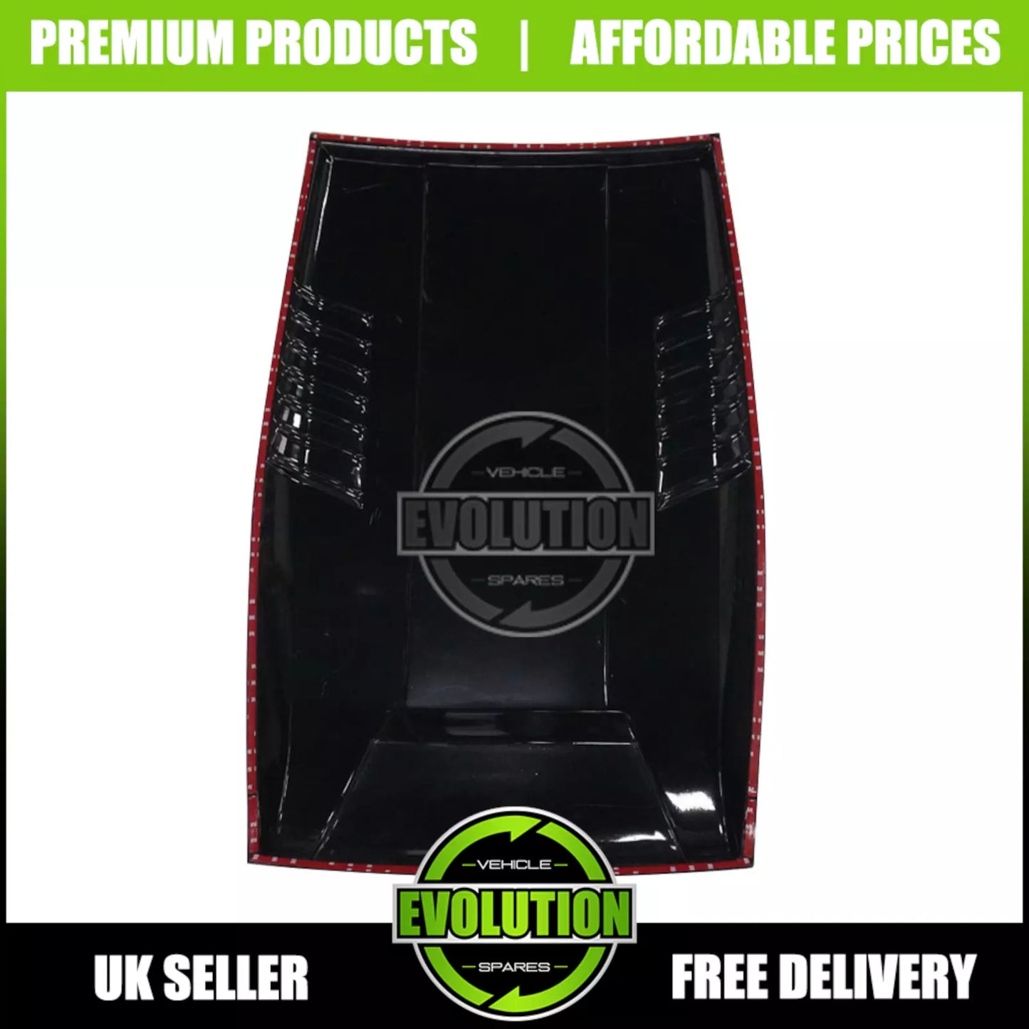 Raptor Style Bonnet Scoop Grill Vent Gloss Black To FIT FORD RANGER 16-22 T7 T8
