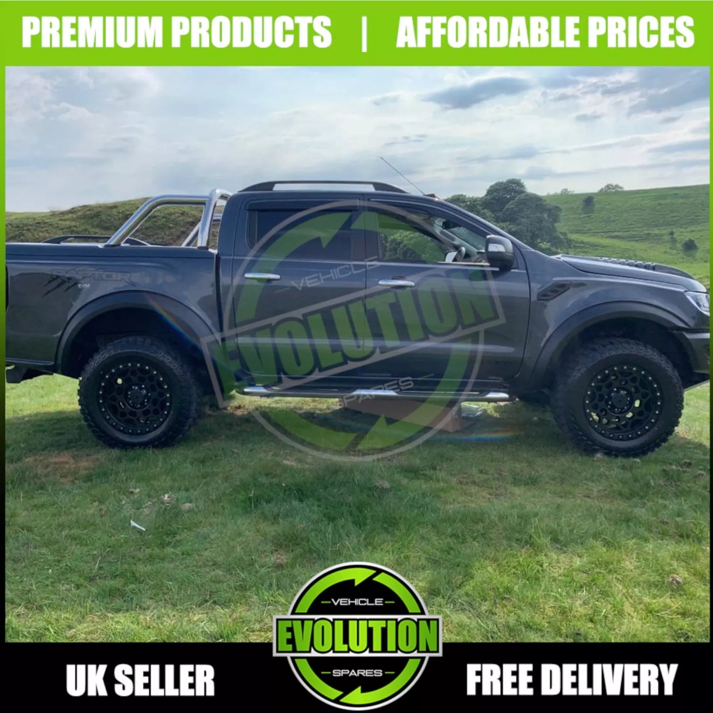 body kit to fit Ford Ranger T6 to T7 Raptor lights bumper wheel arches bonnet