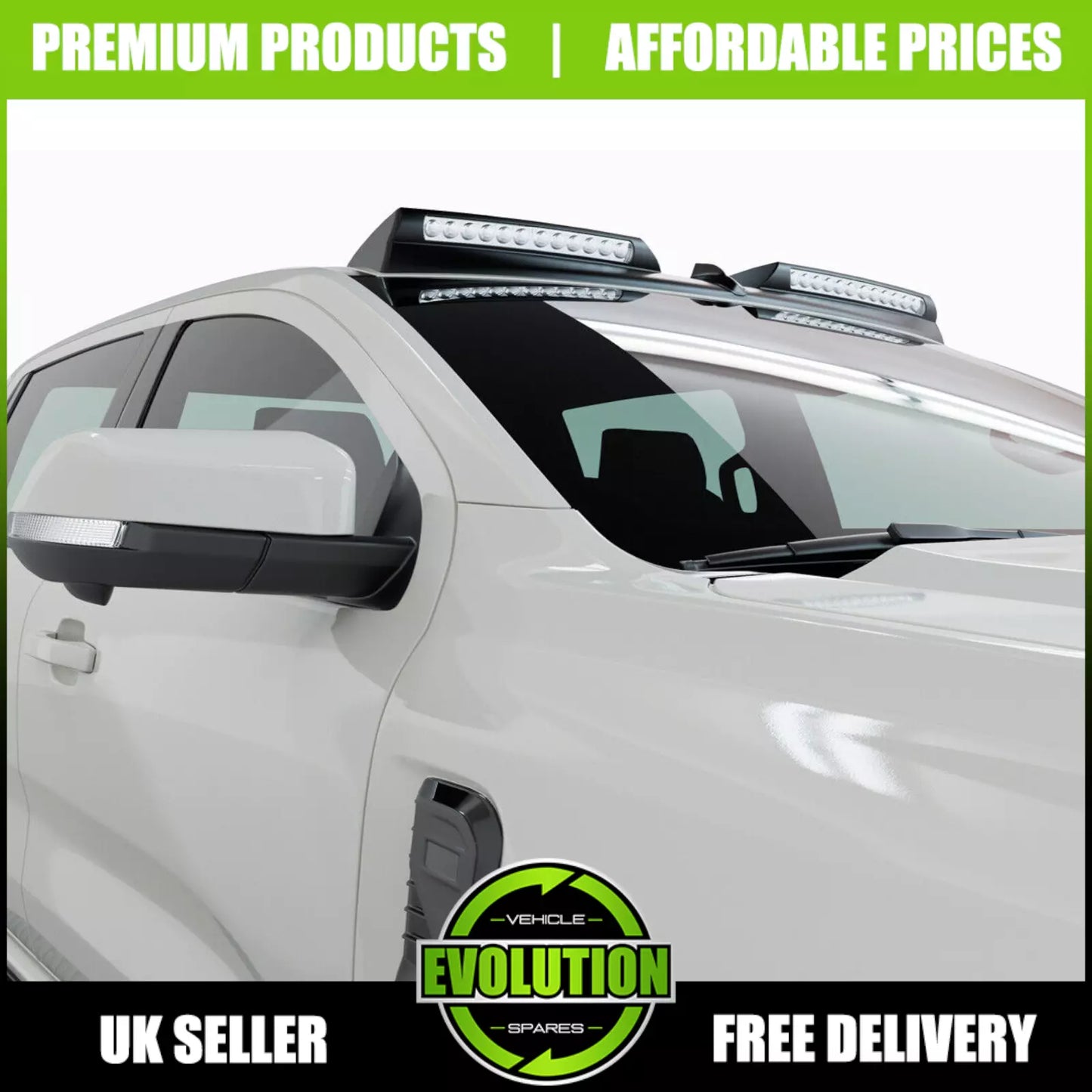 Roof Light Pod Bar LED Lamp off road spoiler fits Ford Ranger T6 T7 T8 2013-2022