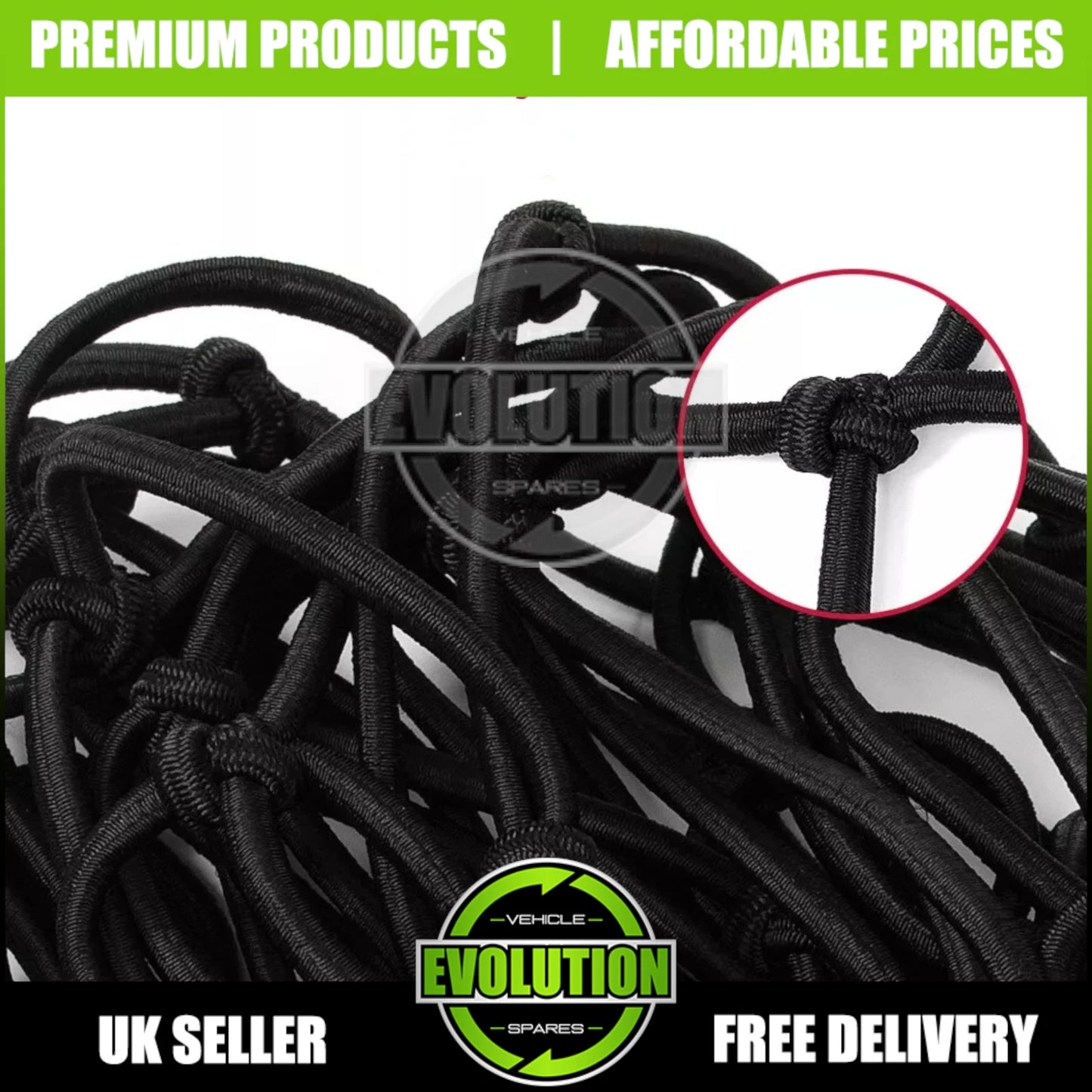 Large Cargo Net Nylon Elastic Mesh Luggage Pickup Fits Ford Ranger 2012-2025