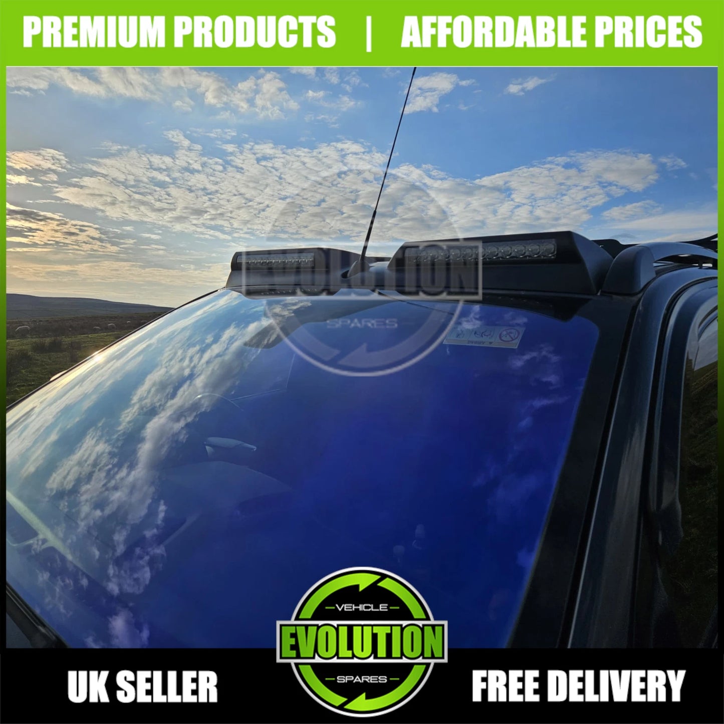 Roof Light Pod Bar LED Lamp off road spoiler fits Ford Ranger T6 T7 T8 2013-2022